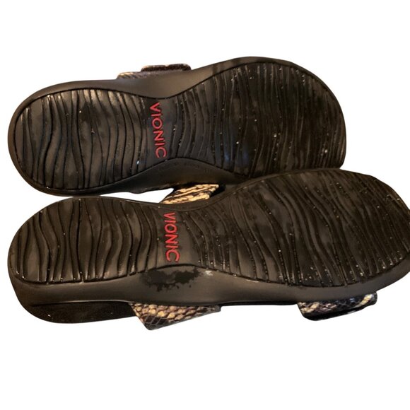 Vionic Women’s Slip On Snakeskin Randi II Boa Orthotic Arch Support Sandal 7.5 - Picture 8 of 10